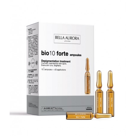 bio10 forte tratamiento despigmentante intensivo para todo tipo de piel en ampollas