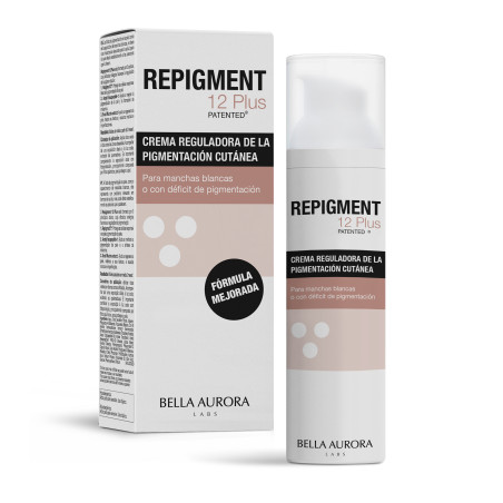 Repigment12 Plus. Crema reguladora de la pigmentación cutánea.