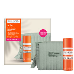Pack protector solar antimanchas SPF50 piel normal-seca + neceser de regalo