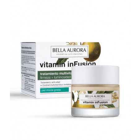 Multiple vitamin antiageing day treatment Combination-oily skin